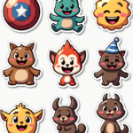 Pop Culture Parodies - Sticker Sheet v10